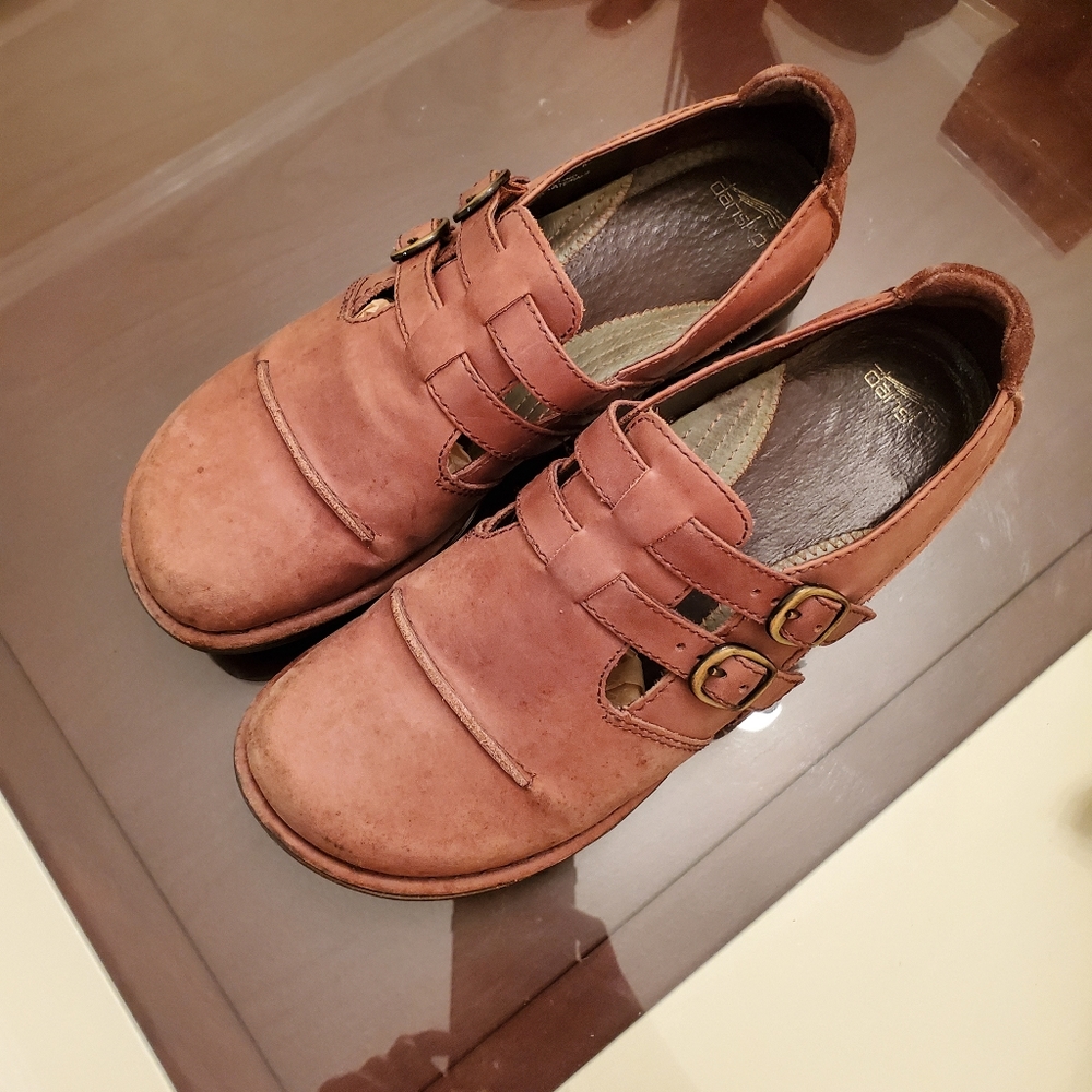 Dansko leather and suede nubuck mary jane